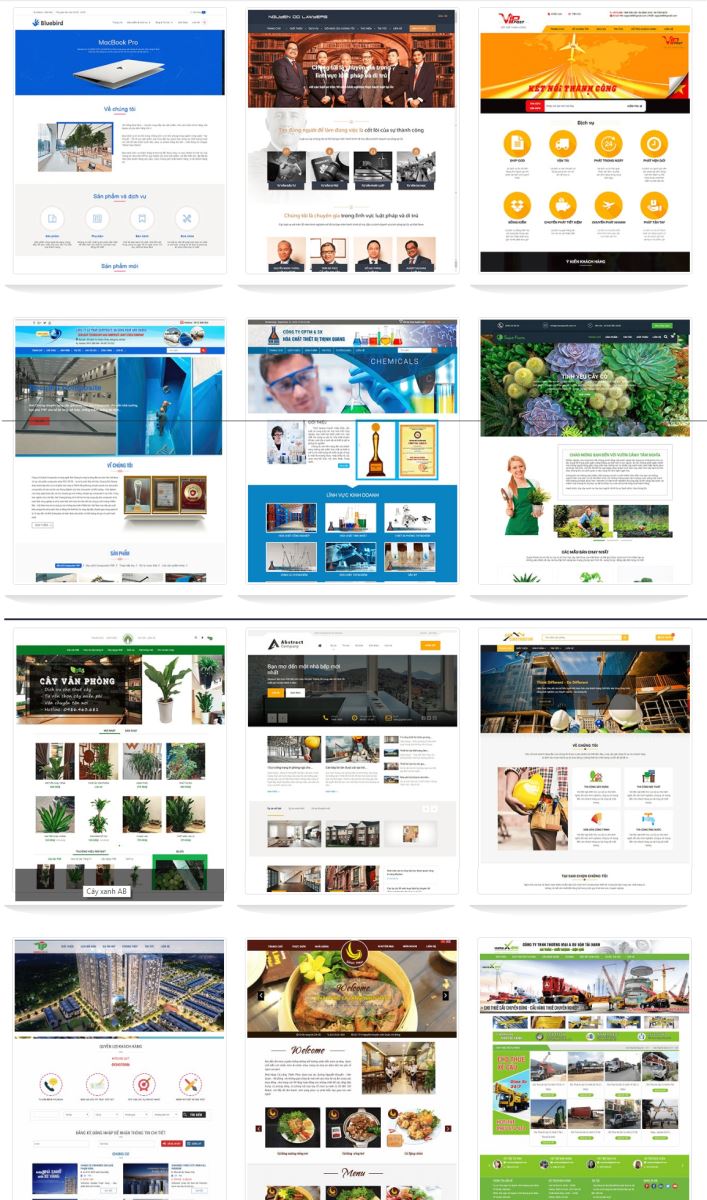 Mẫu website gdoanh nghiệp - công ty