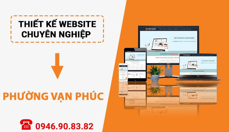 Thiết kế website chuyên nghiệp tại Phường Vạn Phúc - Hà Đông